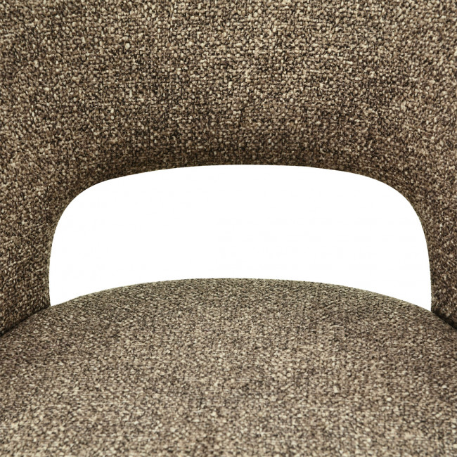 Soren - Lot de 2 chaises en tissu et métal