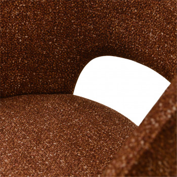 Soren - Lot de 2 chaises de bar en tissu et métal H65cm