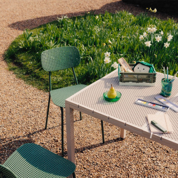 Orka - Ensemble table et chaises 4 personnes en métal