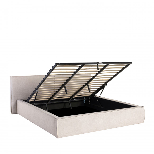 Liberia - Lit coffre en tissu 180x200cm