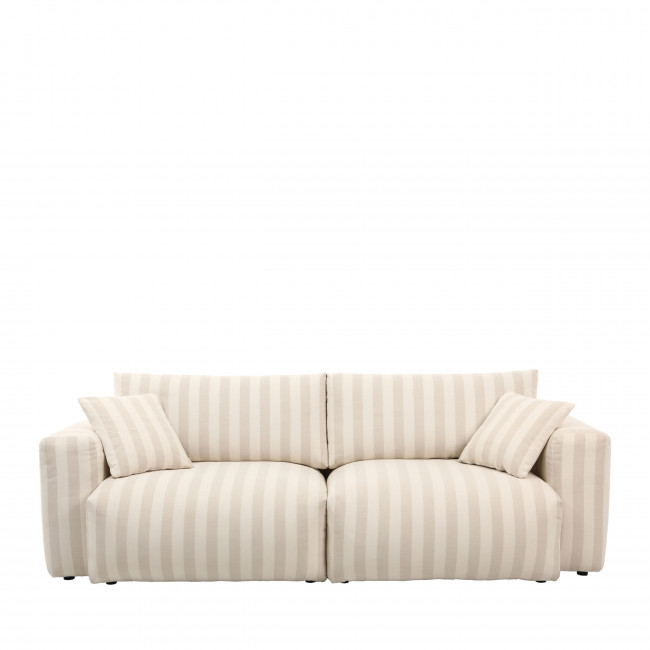 Limona - Canapé 3 places en tissu à rayures
