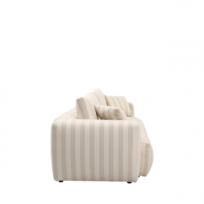 Limona - Canapé 3 places en tissu à rayures