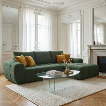 Louis - Canapé d'angle droit en tissu