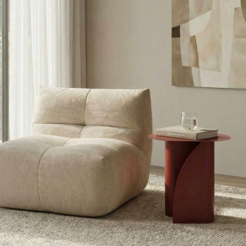 Wave - Table d'appoint en métal H47cm 