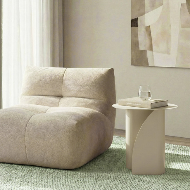 Wave - Table d'appoint en métal H47cm 