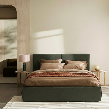 Liberia - Lit coffre en tissu 160x200cm