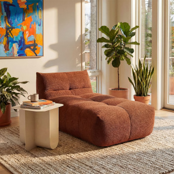 Alba - Fauteuil lounge en tissu