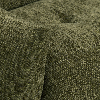Bocca - Canapé droit 3 places en tissu à dossier capitonné