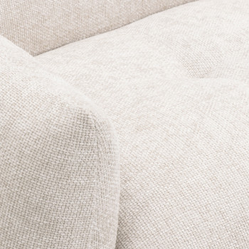Bocca - Fauteuil en tissu à dossier capitonné