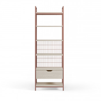 Aqaba - Kit dressing modulable en métal et bois L60xH179,5cm 