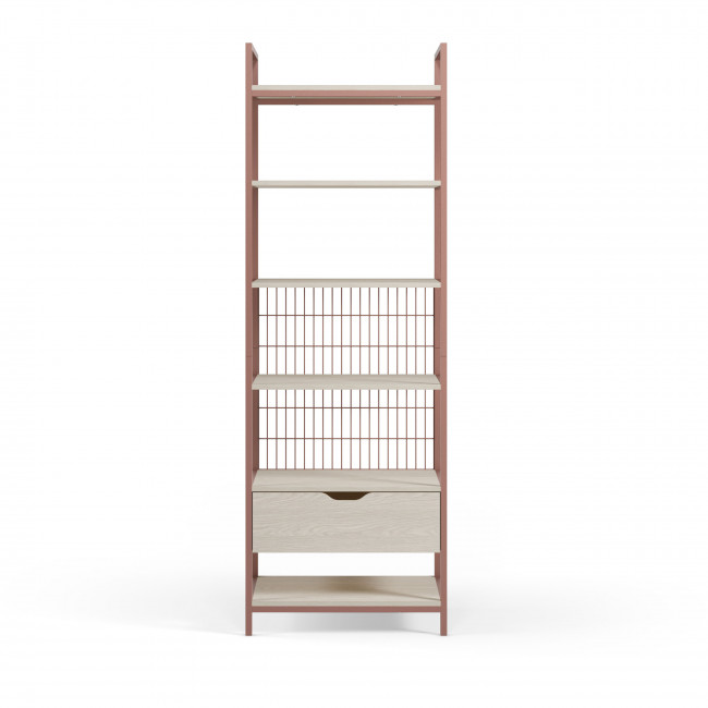 Aqaba - Kit dressing modulable en métal et bois L60xH179,5cm 