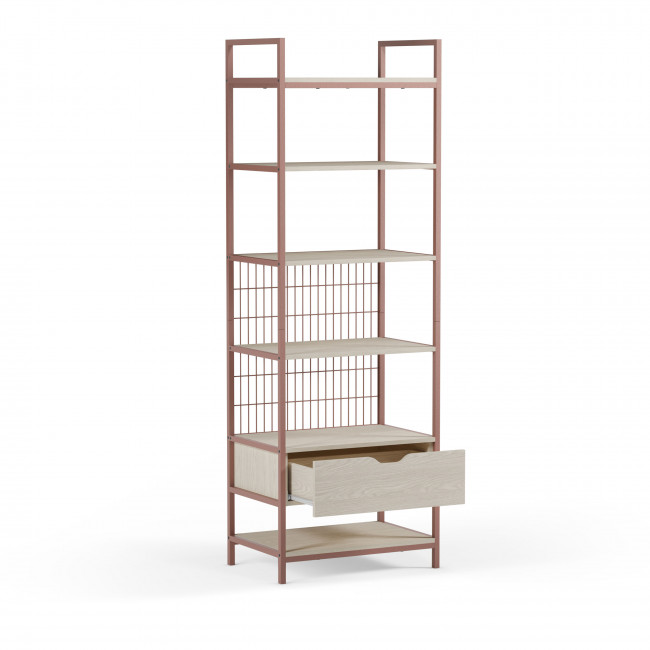 Aqaba - Kit dressing modulable en métal et bois L60xH179,5cm 