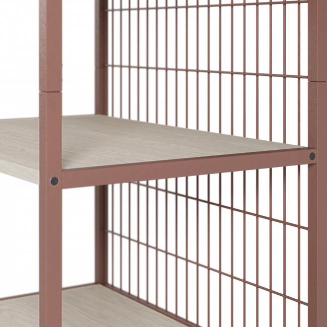 Aqaba - Kit dressing modulable en métal et bois L60xH179,5cm 