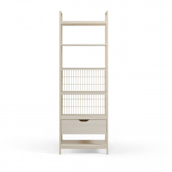 Aqaba - Kit dressing modulable en métal et bois L60xH179,5cm 