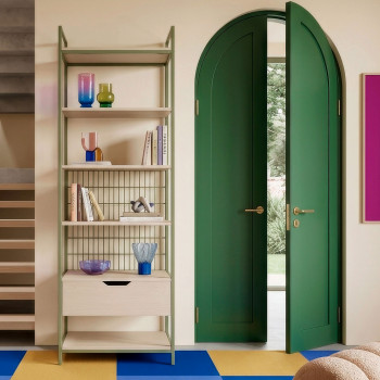 Aqaba - Kit dressing modulable en métal et bois L60xH179,5cm 