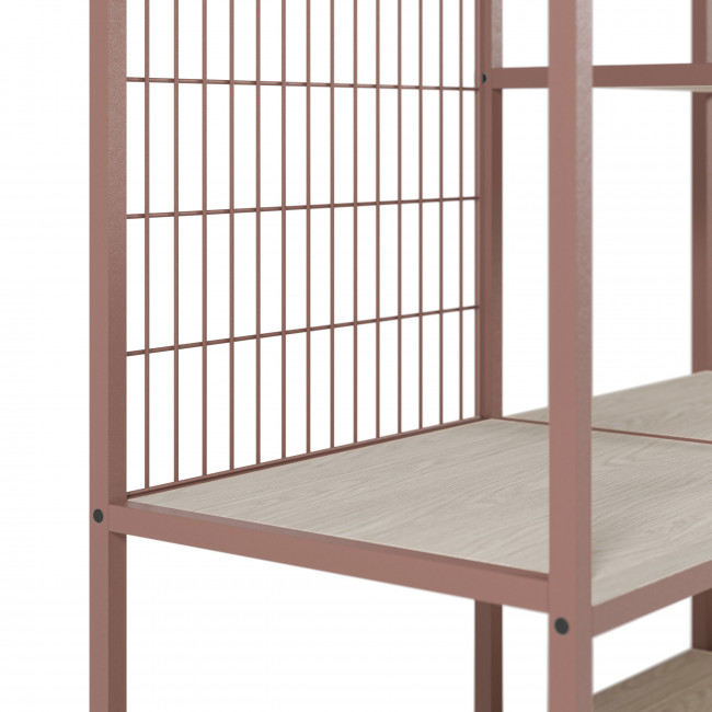 Aqaba - Kit dressing modulable 3 éléments en métal et bois L140xH179,5cm