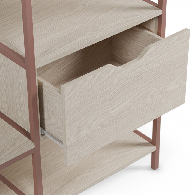 Aqaba - Kit dressing modulable 2 éléments en métal et bois L140xH179,5cm 