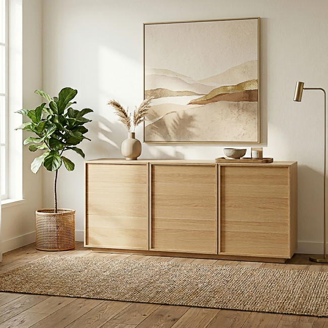 Joy - Buffet 3 portes en bois L160cm