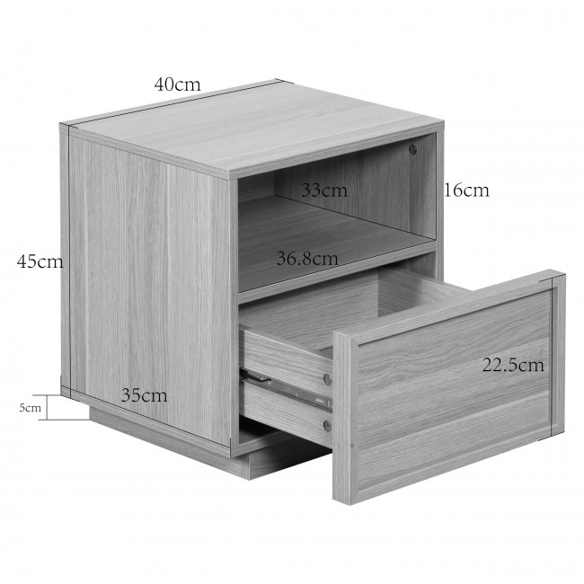 Joy - Table de chevet 1 tiroir en bois