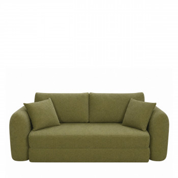 Lou - Canapé convertible compressé 3 places en tissu