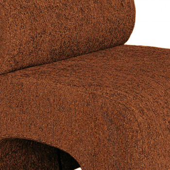 Mour - Fauteuil en tissu bouclette
