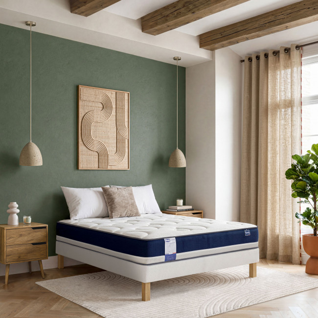 Oxygene-S- Matelas 100% ressorts, épaisseur 26cm, accueil moelleux