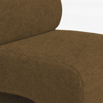 Mour - Fauteuil en tissu bouclette