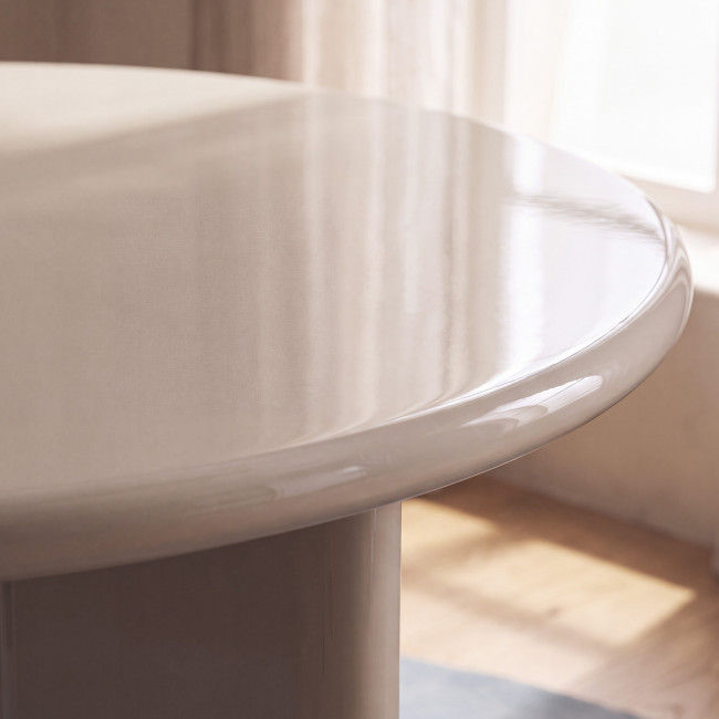 Pyranth - Table à manger ronde 4 personnes en bois 