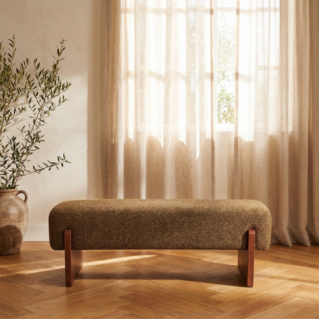 Sally - Banc en tissu et bois