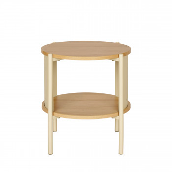 Paco - Table de chevet en bois et métal