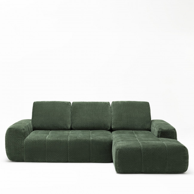 Louis - Canapé d'angle droit en tissu