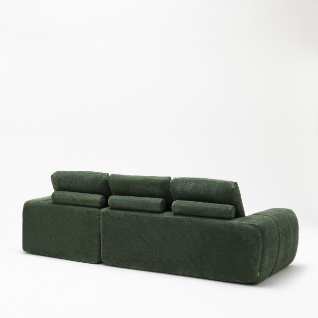 Louis - Canapé d'angle droit en tissu