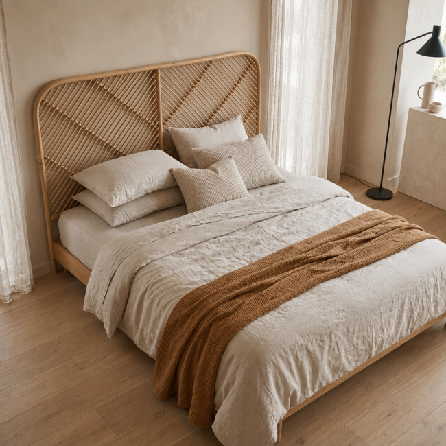Kayan - Tête de lit en rotin 188cm