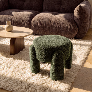Nolan - Pouf en tissu