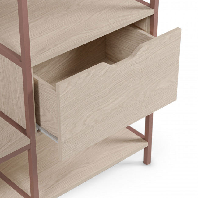 Aqaba - Kit dressing modulable 2 éléments en métal et bois L140xH179,5cm 
