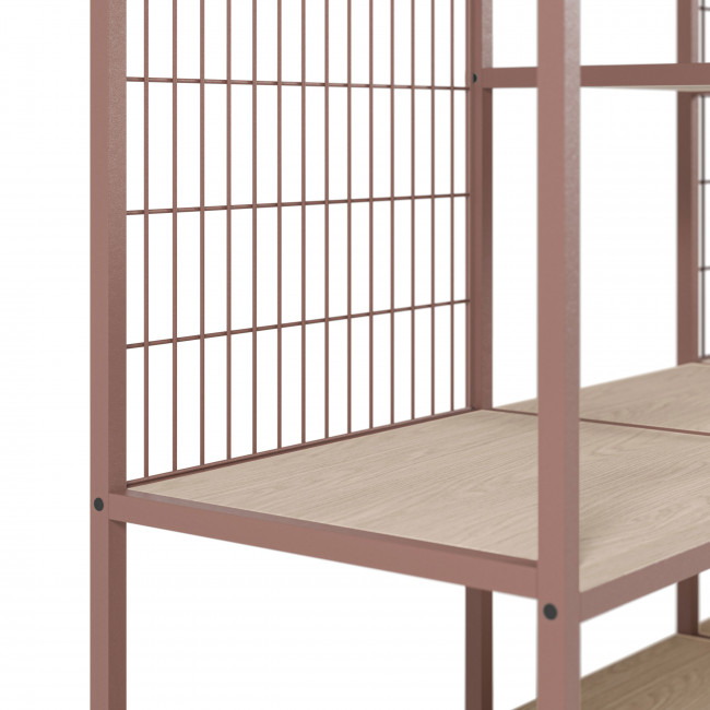 Aqaba - Kit dressing modulable 3 éléments en métal et bois L140xH179,5cm