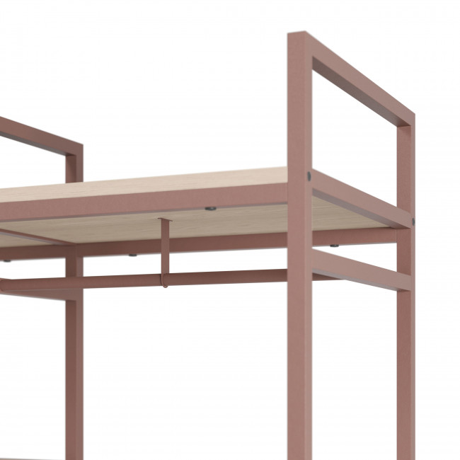 Aqaba - Kit dressing modulable 3 éléments en métal et bois L140xH179,5cm