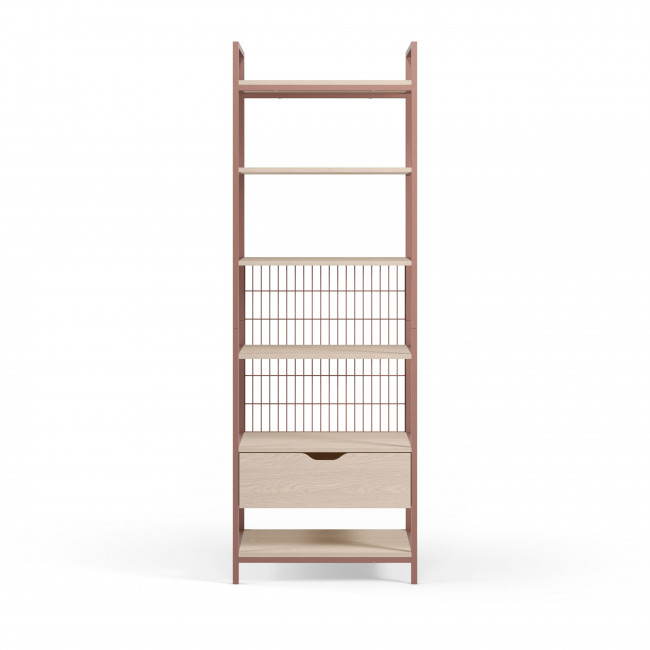 Aqaba - Kit dressing modulable en métal et bois L60xH179,5cm 