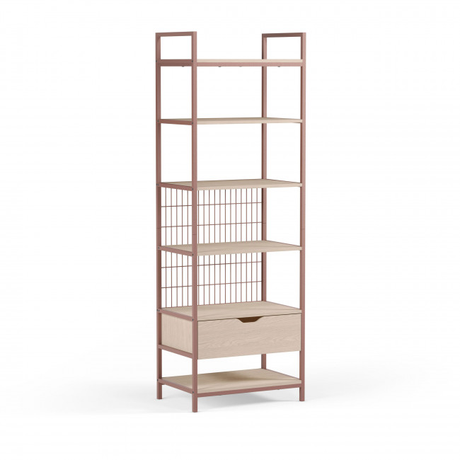 Aqaba - Kit dressing modulable en métal et bois L60xH179,5cm 
