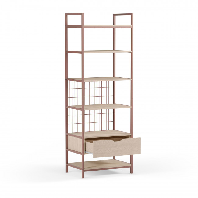 Aqaba - Kit dressing modulable en métal et bois L60xH179,5cm 