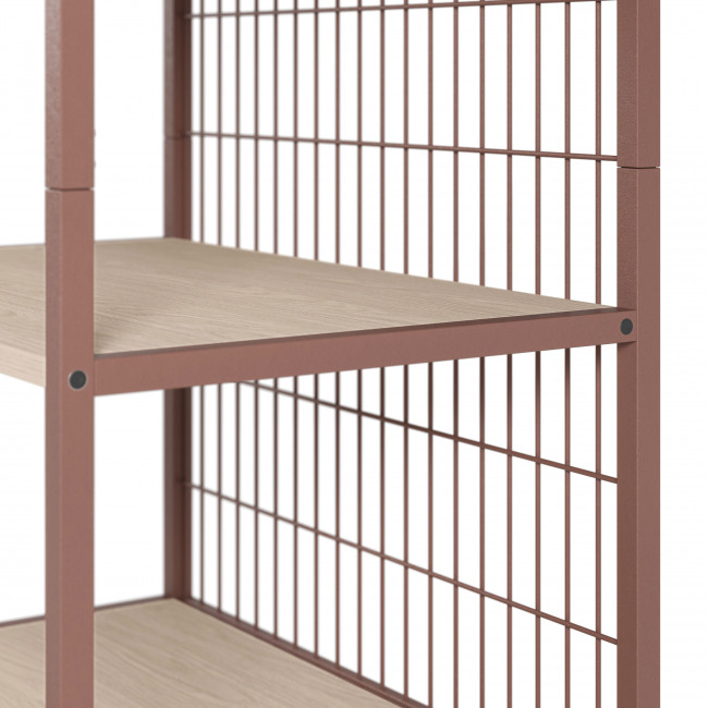 Aqaba - Kit dressing modulable en métal et bois L60xH179,5cm 