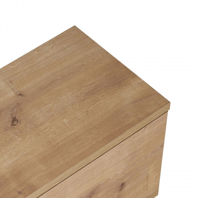 Yara - Meuble tv suspendu 2 portes en bois L160cm