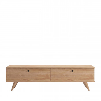 Yara - Meuble TV 2 portes en bois L140cm