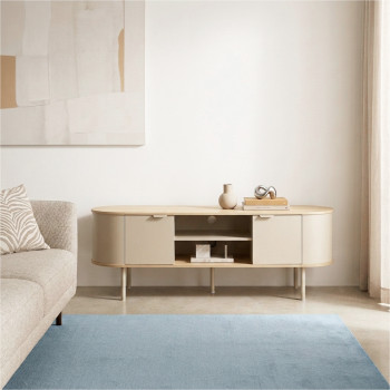 Will - Meuble TV 2 portes en bois et métal L150cm