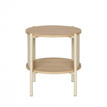 Paco - Table de chevet en bois et métal
