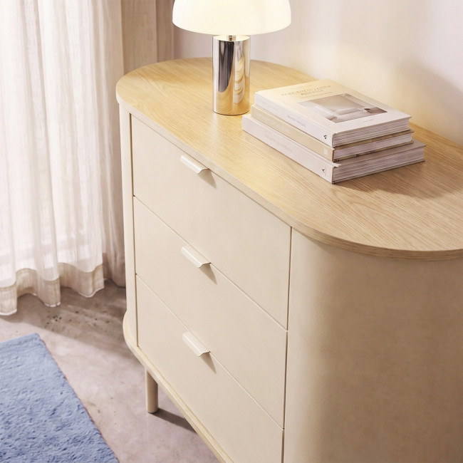 Will - Commode 3 tiroirs en bois et métal