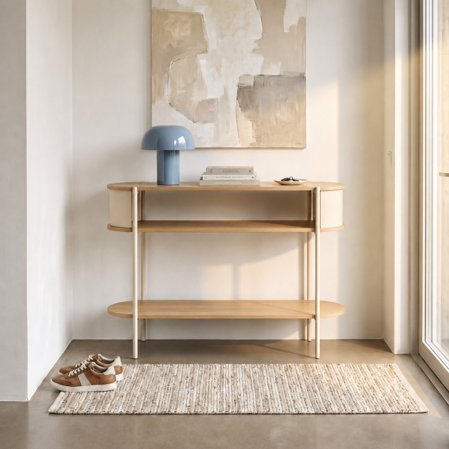 Paco - Console en bois et métal L100cm