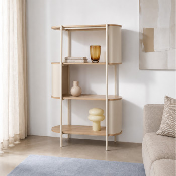 Paco - Etagère en bois et métal H133,5cm