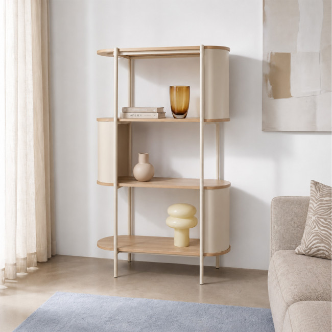 Paco - Etagère en bois et métal H133,5cm