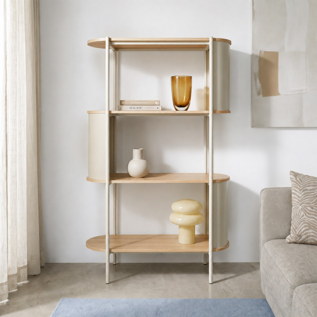 Paco - Etagère en bois et métal H133,5cm
